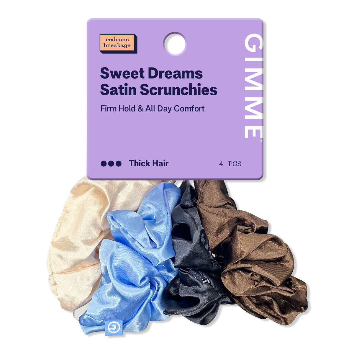 Large Satin Hair Scrunchies