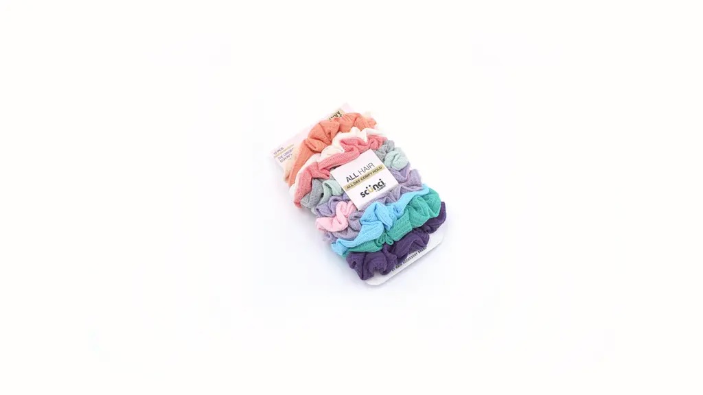 Value Pack Scrunchie Hair Ties, Multicolor, 12 Count